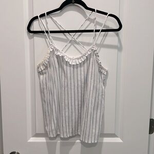 Linen Strappy Tank